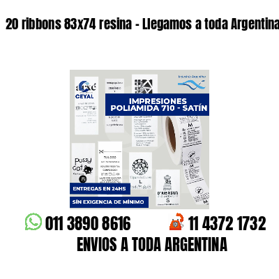 20 ribbons 83x74 resina - Llegamos a toda Argentina