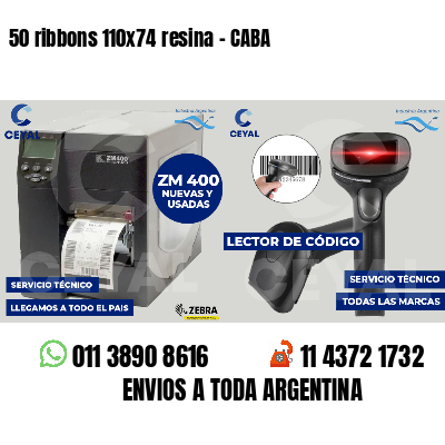 50 ribbons 110x74 resina - CABA