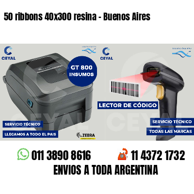 50 ribbons 40x300 resina - Buenos Aires