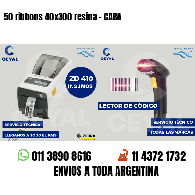 50 ribbons 40x300 resina - CABA