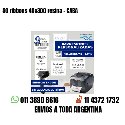 50 ribbons 40x300 resina - CABA
