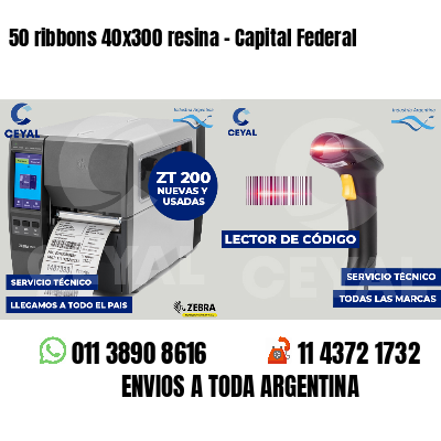 50 ribbons 40x300 resina - Capital Federal