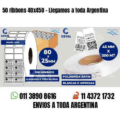 50 ribbons 40x450 - Llegamos a toda Argentina