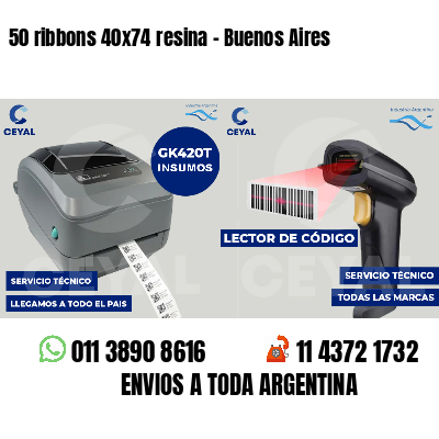 50 ribbons 40x74 resina - Buenos Aires