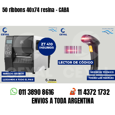 50 ribbons 40x74 resina - CABA