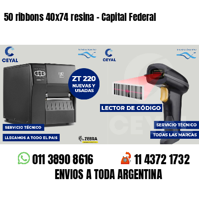50 ribbons 40x74 resina - Capital Federal