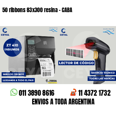 50 ribbons 83x300 resina - CABA