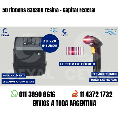 50 ribbons 83x300 resina - Capital Federal