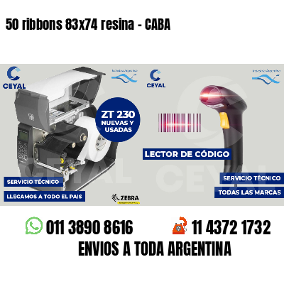 50 ribbons 83x74 resina - CABA