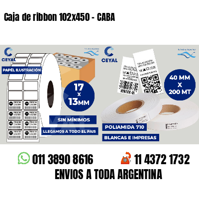 Caja de ribbon 102x450 - CABA