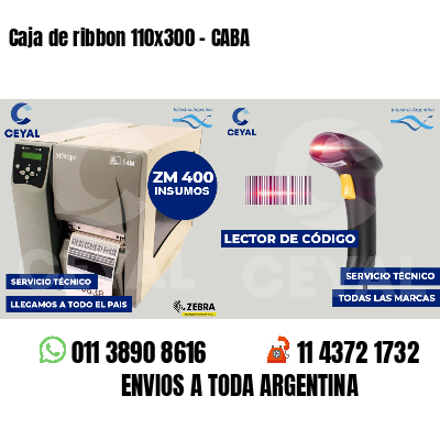Caja de ribbon 110x300 - CABA