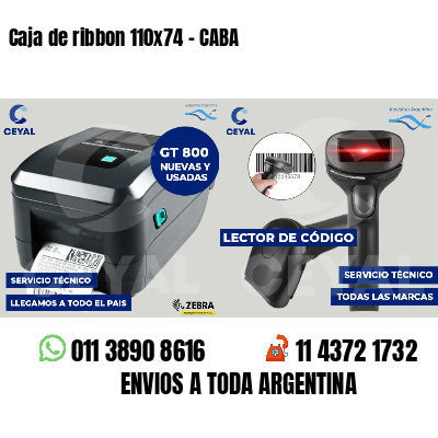 Caja de ribbon 110x74 - CABA