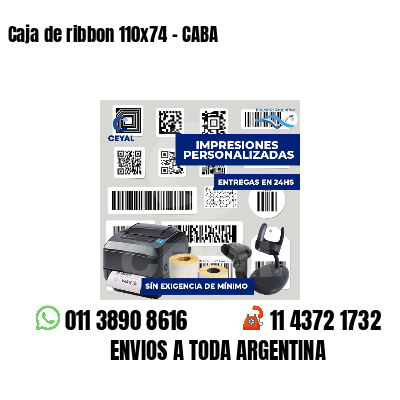 Caja de ribbon 110x74 - CABA