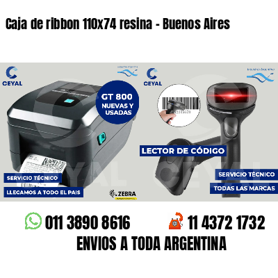 Caja de ribbon 110x74 resina - Buenos Aires