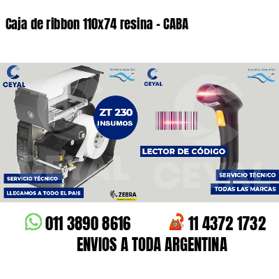 Caja de ribbon 110x74 resina - CABA