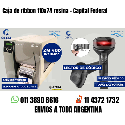 Caja de ribbon 110x74 resina - Capital Federal