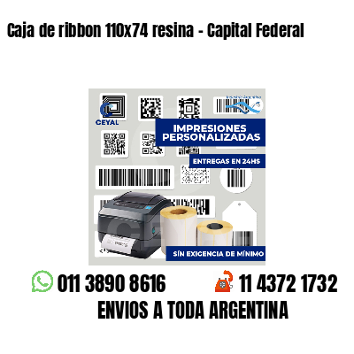 Caja de ribbon 110x74 resina - Capital Federal