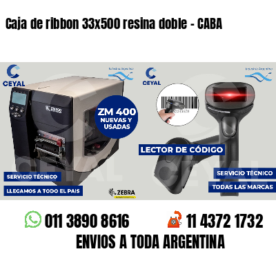 Caja de ribbon 33x500 resina doble - CABA