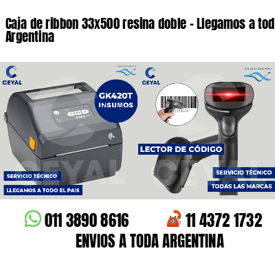 Caja de ribbon 33x500 resina doble - Llegamos a toda Argentina