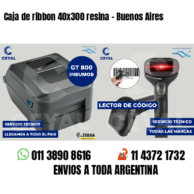 Caja de ribbon 40x300 resina - Buenos Aires