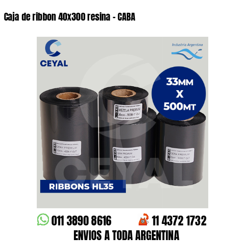 Caja de ribbon 40×300 resina – CABA