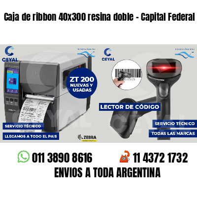 Caja de ribbon 40x300 resina doble - Capital Federal