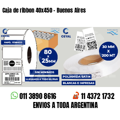 Caja de ribbon 40x450 - Buenos Aires