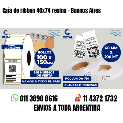 Caja de ribbon 40x74 resina - Buenos Aires