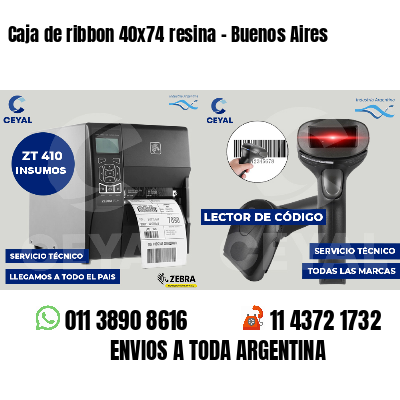 Caja de ribbon 40x74 resina - Buenos Aires
