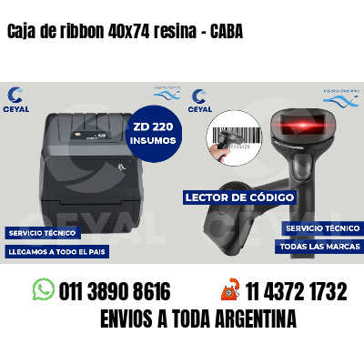 Caja de ribbon 40x74 resina - CABA