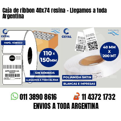 Caja de ribbon 40x74 resina - Llegamos a toda Argentina