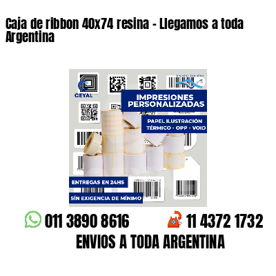 Caja de ribbon 40x74 resina - Llegamos a toda Argentina