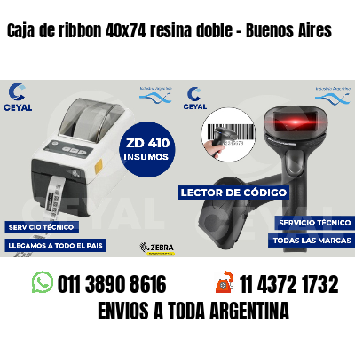 Caja de ribbon 40x74 resina doble - Buenos Aires