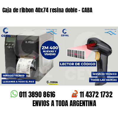 Caja de ribbon 40x74 resina doble - CABA
