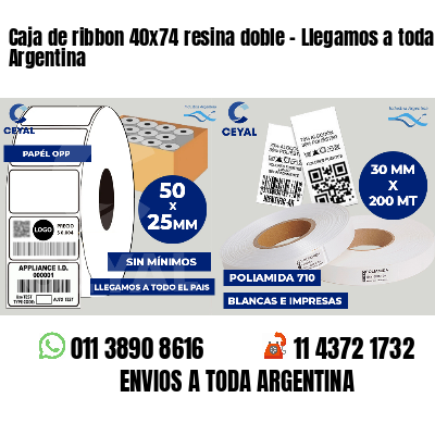 Caja de ribbon 40x74 resina doble - Llegamos a toda Argentina