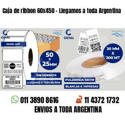 Caja de ribbon 60x450 - Llegamos a toda Argentina