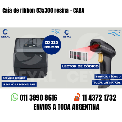 Caja de ribbon 83x300 resina - CABA