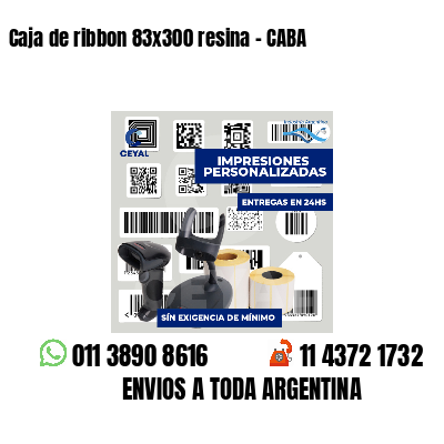 Caja de ribbon 83x300 resina - CABA