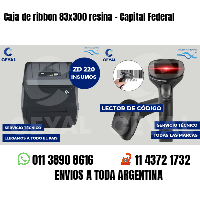 Caja de ribbon 83x300 resina - Capital Federal