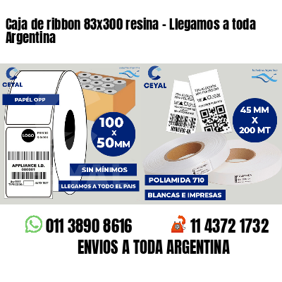 Caja de ribbon 83x300 resina - Llegamos a toda Argentina