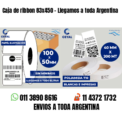 Caja de ribbon 83x450 - Llegamos a toda Argentina