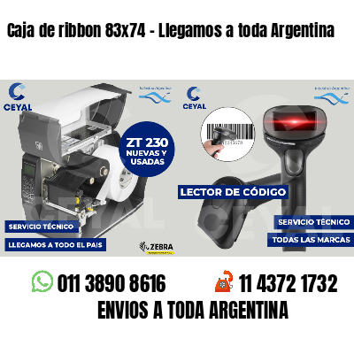 Caja de ribbon 83x74 - Llegamos a toda Argentina