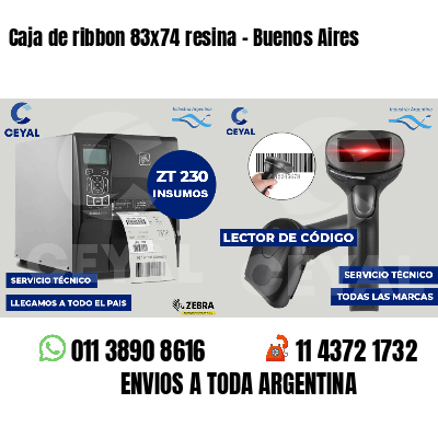 Caja de ribbon 83x74 resina - Buenos Aires