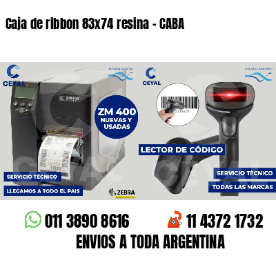 Caja de ribbon 83x74 resina - CABA