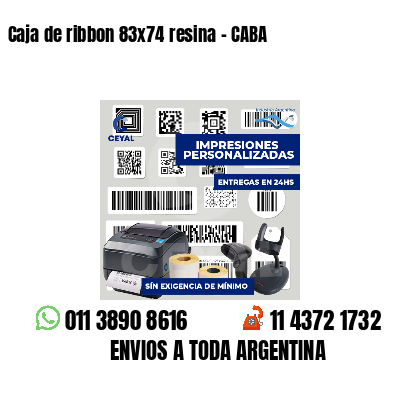 Caja de ribbon 83x74 resina - CABA