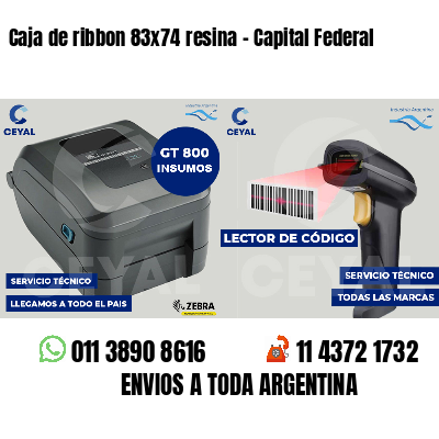 Caja de ribbon 83x74 resina - Capital Federal
