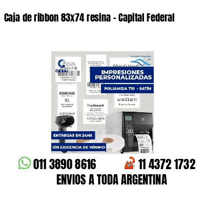 Caja de ribbon 83x74 resina - Capital Federal