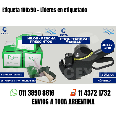 Etiqueta 100x90 - Líderes en etiquetado
