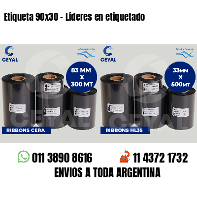 Etiqueta 90x30 - Líderes en etiquetado