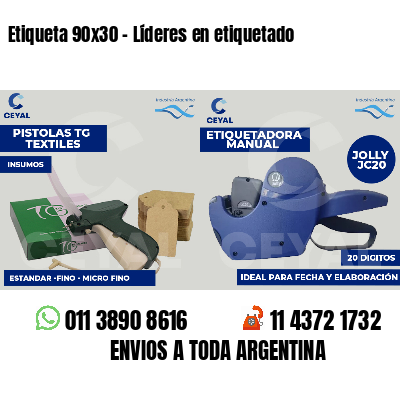 Etiqueta 90x30 - Líderes en etiquetado